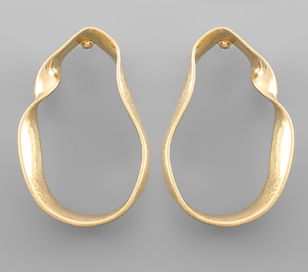 Twister Oval Earrings