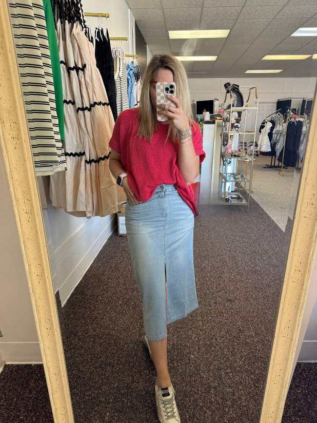 Midi Split Skirt